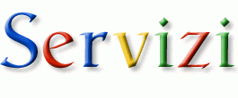 Logo simile a Google col testo servizi